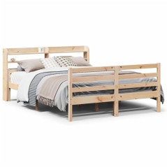 vidaXL Giroletto con Testiera 140x200 cm in Legno Massello di Pino