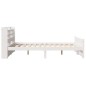 vidaXL Giroletto con Testiera senza Materasso Bianco 140x190 cm vidaXL Giroletto con Testiera senza Materasso Bianco 140x190 cm