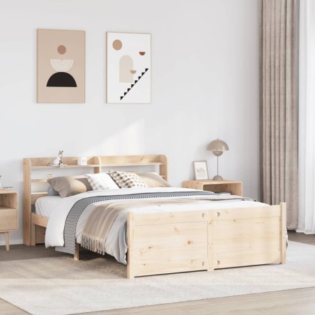 vidaXL Giroletto con Testiera 120x200 cm in Legno Massello di Pino