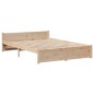 vidaXL Giroletto con Testiera 120x200 cm in Legno Massello di Pino vidaXL Giroletto con Testiera 120x200 cm in Legno Massello di Pino