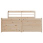 vidaXL Giroletto con Testiera 120x200 cm in Legno Massello di Pino vidaXL Giroletto con Testiera 120x200 cm in Legno Massello di Pino