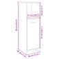 vidaXL Mobile da Bagno Rovere Sonoma 30x30x95 cm in Legno Multistrato vidaXL Mobile da Bagno Rovere Sonoma 30x30x95 cm in Legno Multistrato
