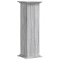 vidaXL Supporto per Piante Grigio Sonoma 33x33x100 cm in Truciolato