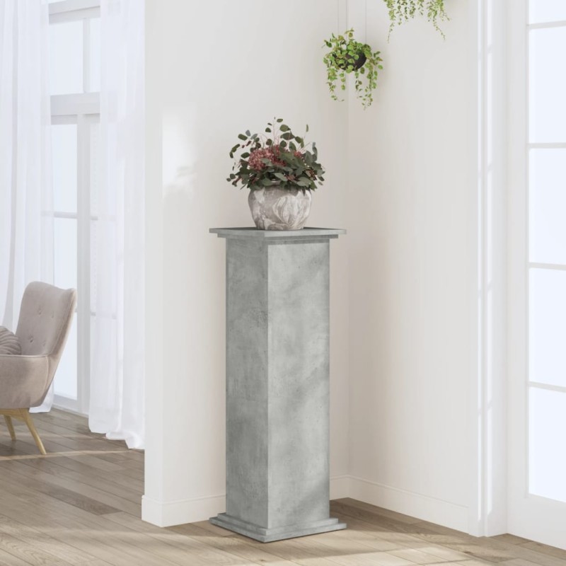 vidaXL Supporto per Piante Grigio 33x33x100 cm in Truciolato vidaXL Supporto per Piante Grigio 33x33x100 cm in Truciolato