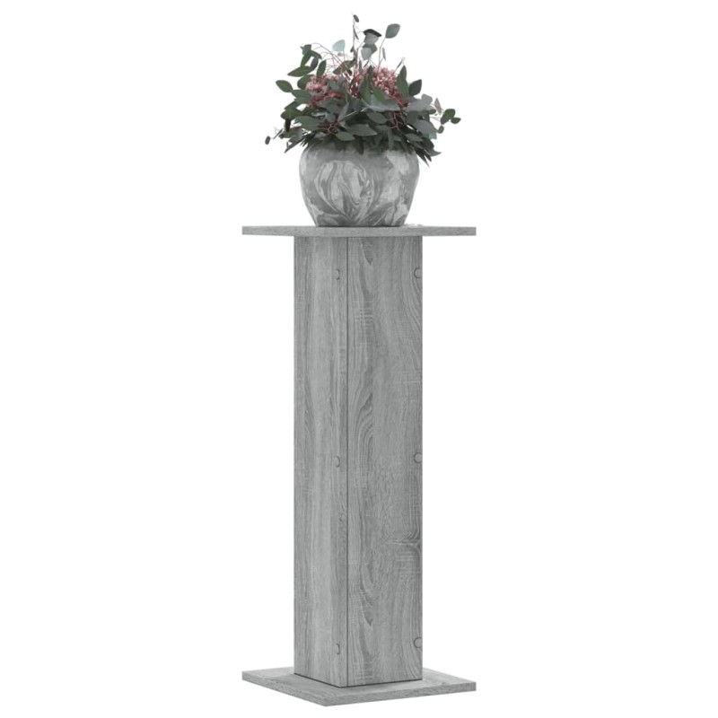 vidaXL Supporti per Piante 2 pz Grigio Sonoma 30x30x80cm in Truciolato vidaXL Supporti per Piante 2 pz Grigio Sonoma 30x30x80cm in Truciolato