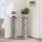 vidaXL Supporti per Piante 2 pz Grigio Sonoma 30x30x80cm in Truciolato vidaXL Supporti per Piante 2 pz Grigio Sonoma 30x30x80cm in Truciolato