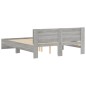 vidaXL Giroletto con Testiera Grigio Sonoma 140x190 cm vidaXL Giroletto con Testiera Grigio Sonoma 140x190 cm
