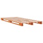 vidaXL Letto Pallet Marrone Cera 90x200 cm in Legno Massello di Pino
