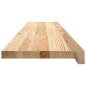 vidaXL Gradini 2 pz 120x25x2 cm in Rovere Massello Non Trattato