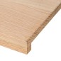 vidaXL Gradini 2 pz 120x25x2 cm in Rovere Massello Non Trattato