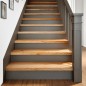 vidaXL Gradini 16 pz Marrone Chiaro 100x30x2 cm Legno Massello Rovere