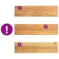 vidaXL Gradini 16 pz Marrone Chiaro 100x30x2 cm Legno Massello Rovere