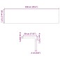 vidaXL Gradini 16 pz Marrone Chiaro 100x30x2 cm Legno Massello Rovere