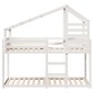 vidaXL Letto a Castello con Tetto Bianco 80x200 cm Legno Massello Pino vidaXL Letto a Castello con Tetto Bianco 80x200 cm Legno Massello Pino