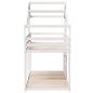 vidaXL Letto a Castello con Tetto Bianco 80x200 cm Legno Massello Pino vidaXL Letto a Castello con Tetto Bianco 80x200 cm Legno Massello Pino