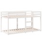 vidaXL Letto a Castello con Tetto Bianco 80x200 cm Legno Massello Pino vidaXL Letto a Castello con Tetto Bianco 80x200 cm Legno Massello Pino