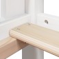 vidaXL Letto a Castello con Tetto Bianco 80x200 cm Legno Massello Pino vidaXL Letto a Castello con Tetto Bianco 80x200 cm Legno Massello Pino