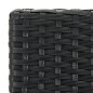 vidaXL Sgabelli da Bar con Cuscini 4 pz Neri in Polyrattan vidaXL Sgabelli da Bar con Cuscini 4 pz Neri in Polyrattan