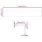 vidaXL Gradini 20 pz Marrone Scuro 110x25x2 cm Legno Massello Rovere