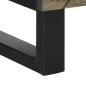vidaXL Credenza Nera 40x33x110 cm in Legno Massello di Mango