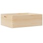 vidaXL Scatola in Legno con Manici 40x30x13 cm Legno Massello di Pino vidaXL Scatola in Legno con Manici 40x30x13 cm Legno Massello di Pino
