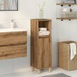 vidaXL Armadietto da Bagno Rovere Artigianale 30x30x100 cm Truciolato vidaXL Armadietto da Bagno Rovere Artigianale 30x30x100 cm Truciolato