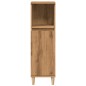 vidaXL Armadietto da Bagno Rovere Artigianale 30x30x100 cm Truciolato vidaXL Armadietto da Bagno Rovere Artigianale 30x30x100 cm Truciolato