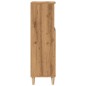 vidaXL Armadietto da Bagno Rovere Artigianale 30x30x100 cm Truciolato vidaXL Armadietto da Bagno Rovere Artigianale 30x30x100 cm Truciolato