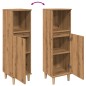 vidaXL Armadietto da Bagno Rovere Artigianale 30x30x100 cm Truciolato vidaXL Armadietto da Bagno Rovere Artigianale 30x30x100 cm Truciolato