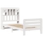 vidaXL Letto Libreria senza Materasso Bianco 100x200 cm Legno di Pino vidaXL Letto Libreria senza Materasso Bianco 100x200 cm Legno di Pino