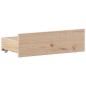 vidaXL Giroletto con Libreria senza Materasso 75x190 cm in Legno Pino