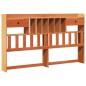 vidaXL Letto Libreria senza Materasso Marrone Cera 200x200 cm in Pino vidaXL Letto Libreria senza Materasso Marrone Cera 200x200 cm in Pino