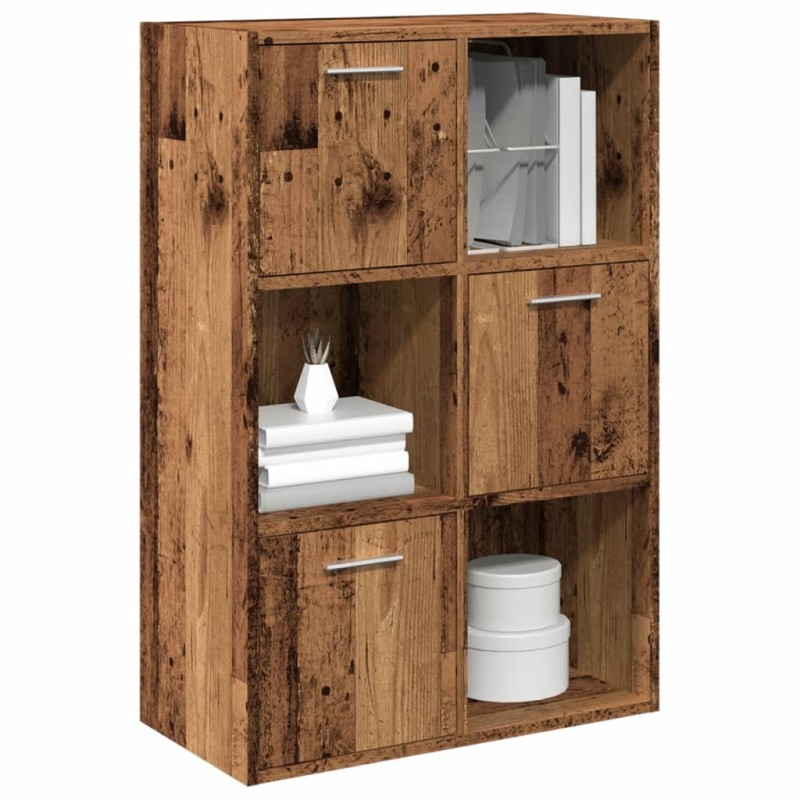 vidaXL Libreria Legno Antico 60,5x30x90 cm in Legno Multistrato vidaXL Libreria Legno Antico 60,5x30x90 cm in Legno Multistrato