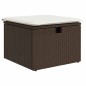 vidaXL Set Divani da Giardino 9pz con Cuscini Marrone in Polyrattan vidaXL Set Divani da Giardino 9pz con Cuscini Marrone in Polyrattan