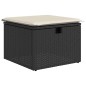 vidaXL Set Divani da Giardino 9 pz con Cuscini Nero in Polyrattan vidaXL Set Divani da Giardino 9 pz con Cuscini Nero in Polyrattan