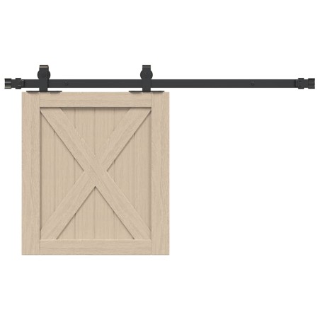 vidaXL Kit Anta Scorrevole per Armadio 91 cm in Acciaio al Carbonio