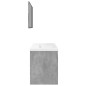 vidaXL Set Mobili da Bagno 3 pz Grigio Cemento in Legno Multistrato vidaXL Set Mobili da Bagno 3 pz Grigio Cemento in Legno Multistrato