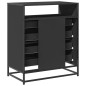 vidaXL Cassettiera Nera 70x41x83,5 cm in Legno Multistrato vidaXL Cassettiera Nera 70x41x83,5 cm in Legno Multistrato
