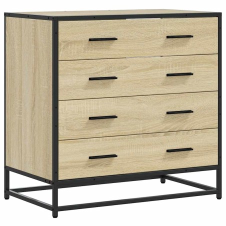 vidaXL Cassettiera Rovere Sonoma 70x41x70 cm in Legno Multistrato