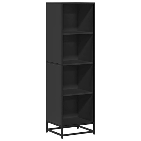 vidaXL Libreria Nera 40x35x139 cm in Legno Multistrato