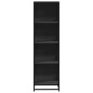 vidaXL Libreria Nera 40x35x139 cm in Legno Multistrato