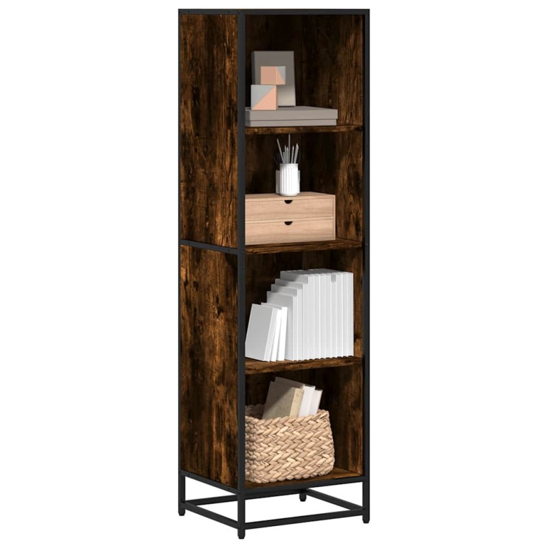vidaXL Libreria Rovere Fumo 40x35x139 cm in Truciolato
