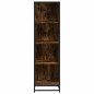 vidaXL Libreria Rovere Fumo 40x35x139 cm in Truciolato