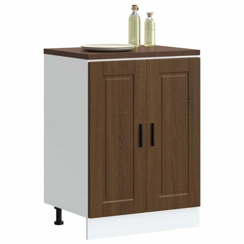 vidaXL Base da Cucina Porto Rovere Marrone in Legno Multistrato vidaXL Base da Cucina Porto Rovere Marrone in Legno Multistrato