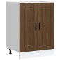 vidaXL Base da Cucina Porto Rovere Marrone in Legno Multistrato vidaXL Base da Cucina Porto Rovere Marrone in Legno Multistrato
