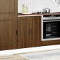 vidaXL Base da Cucina Porto Rovere Marrone in Legno Multistrato vidaXL Base da Cucina Porto Rovere Marrone in Legno Multistrato