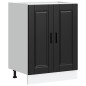 vidaXL Base da Cucina Porto Nero in Legno Multistrato vidaXL Base da Cucina Porto Nero in Legno Multistrato
