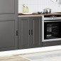 vidaXL Base da Cucina Porto Nero in Legno Multistrato vidaXL Base da Cucina Porto Nero in Legno Multistrato