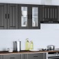 vidaXL Pensile da Cucina con Porta in Vetro Porto Nero vidaXL Pensile da Cucina con Porta in Vetro Porto Nero