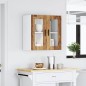 vidaXL Pensile da Cucina con Porta in Vetro Porto Legno Vecchio vidaXL Pensile da Cucina con Porta in Vetro Porto Legno Vecchio